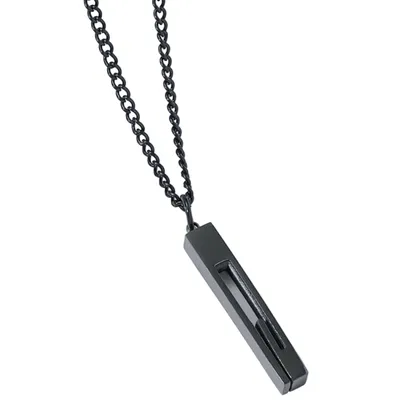 Obrázek produktu pro Náhrdelník DI-34078 - Moderní černý design KP34078