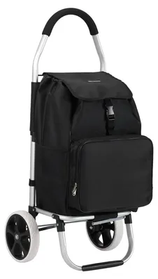 Produktbild von Packaway Deluxe Einkaufswagen – 50 l – Kühlfach – SCHWARZ