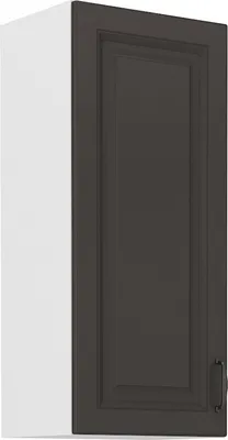 Image de Armoire haute supérieure SOPHIA – largeur 40 cm, gris foncé / blanc