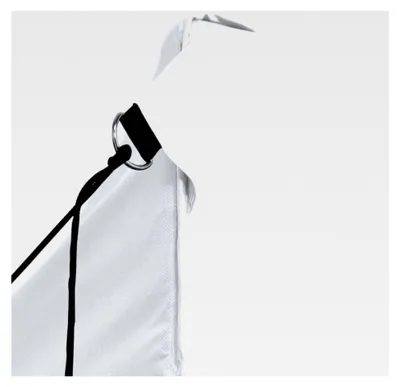 Produktbild von Faltbares Partyzelt mit 3 Seitenwänden 291x413x315 cm Weiß