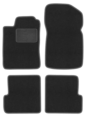 Produktbild von Velours-Fußmatten für Renault Megane I 1995-2002 (Cabrio/Coupé) – 4-tlg, Graphit, passgenau – Wielganizator LUX