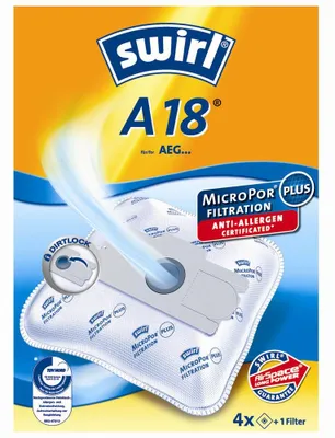 Zdjęcie produktu dla Swirl A 18, Worek na kurz, Biały, 4 szt.