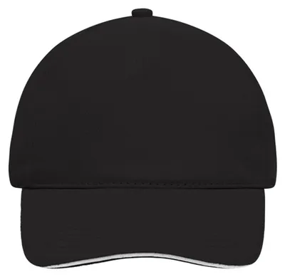Produktbild von Myrtle Beach - Baseball-Mütze Sandwichschirm LT1068 (Einheitsgröße) (Schwarz)