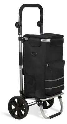 Produktbild von Faziango 3in1 Einkaufstrolley 51L bis 50 kg klappbar abnehmbare Tasche 2 Rollen Tragegurt Treppensteiger Einkaufswagen Einkaufshilfe Trolley
