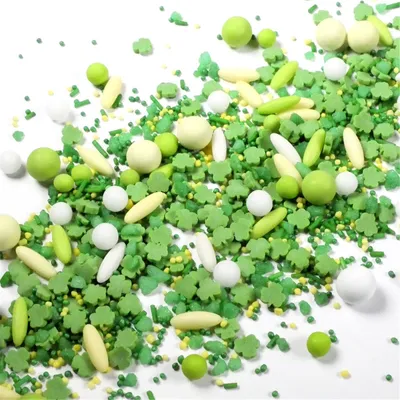 Produktbild von Streuselheld Glücksmix 80g Streusel zum Dekorieren und Verzieren von Gebäck aller Art wie Torten Kuchen Keksen Zuckerstreusel