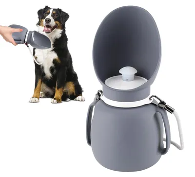 Immagine prodotto di Borraccia per cani da 800 ml, ideale per l'uso all'aperto e in viaggio