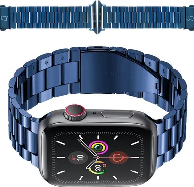 Produktbild von Bizon Strap Uhr Aura Apple Uhr 42/44/45/46/49 mm blau