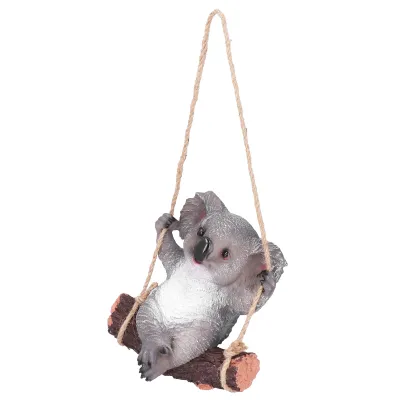 Produktbild von Schaukelnder Koala aus Kunstharz, Tierfigur, Statue, Skulptur, Hängedekoration für den Außenbereich