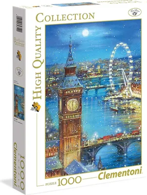 Produktbild von Clementoni 39319 Snow flakes on the Big Ben 1000 Teile Puzzle