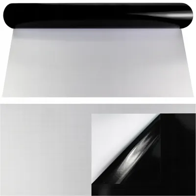 Produktbild von PDmedia Möbelfolie Selbstklebend Schwarz Glänzend 61x100 cm Klebefolie PVC Dekorfolie