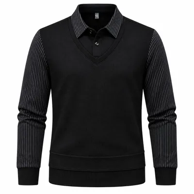 Obrázek produktu pro Elegantní pruhované polo s límečkem – STRIPELY M
