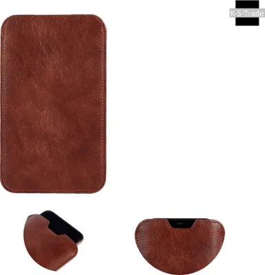 Produktbild von K-S-Trade Schutzhülle Handyhülle kompatibel mit Huawei P Smart+ 2019 Handytasche Kunstleder Sleeve in braun
