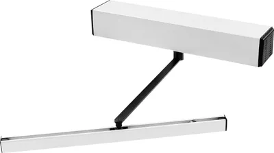 Obrázok produktu pre Automatický otvárač dverí – pohon posuvných dverí s ohybným ramenom – motor 65 W – nosnosť dverí 110 kg – uhol otvorenia 99° – diaľkové ovládanie – strieborná farba