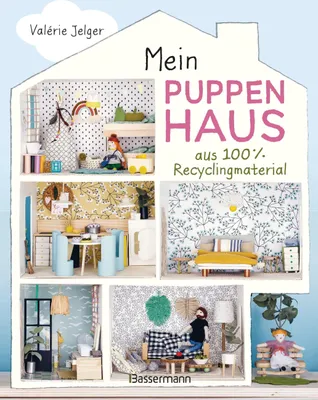 Produktbild von Mein Puppenhaus aus 100% Recyclingmaterial. Inklusive Möbel, Figuren und Zubehör