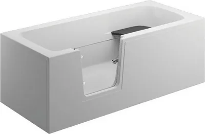 Produktbild von Aqua For You | Badewanne - Vovo Wanne - 160x75 Cm - Mit Tür - Hygienisch - Barrierefreie Badewanne - Antibakterielle Beschichtung