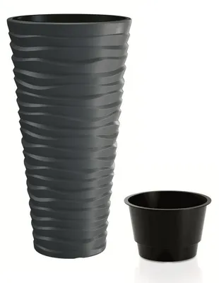 Image de nabbi Jardinière en plastique DPSA350 34,6 cm - anthracite