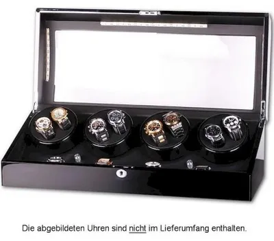 Produktbild von Portax - 1002325008 - Uhrenbeweger - für 8 Uhren - Klavierlack schwarz - Eleganza