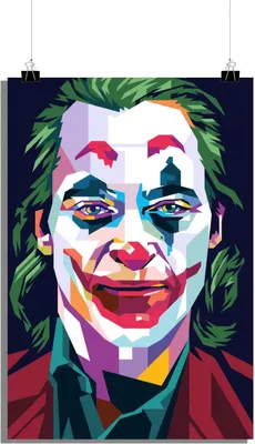 Produktbild von Joker Poster - Bösewicht Poster - DC Poster - Film Poster - Abstraktes Poster - 61x91cm - Perfekt zum Einrahmen