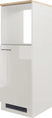 Produktbild von Flex Well Backofen/Kühlumbauschrank für 88er Einbaukühlschrank Lund BxTxH 60 x 60 x 161,5 cm lichtgrau glänzend zerlegt
