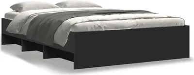 Obrázek produktu pro vidaXL Postelový rošt černý 140x200 cm Dřevěný materiál