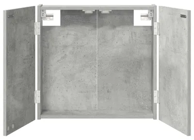 Produktbild von vidaXL Dartboard Schrank Betongrau 56 x 12 x 53,5 cm Holzwerkstoff