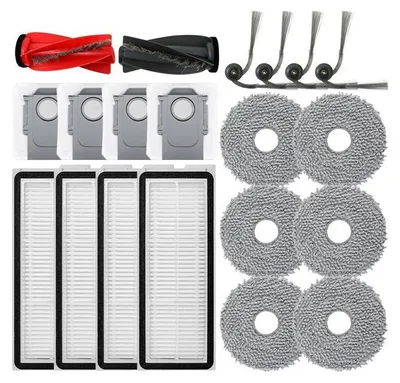 Produktbild von Stofzuiger Ersatzteile 22 Stück, Anti-Tangle Hauptbürsten, HEPA Filter 0,3 µm, Staubsauger Zubehör Für Roborock Qrevo Curve Und Edge