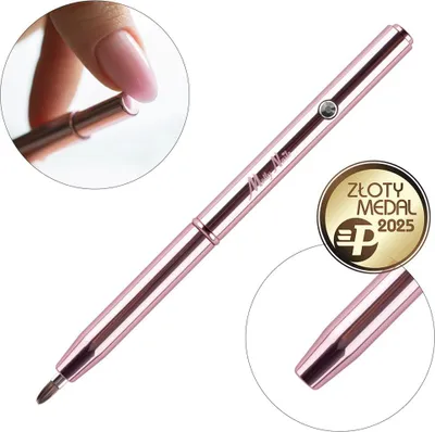 Immagine prodotto di Molly Nails Thin Oval Pro Gel Rose Gold Pennello automatico per gel n. 4