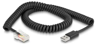 Produktbild von Delock RJ50 zu USB 2.0 Typ-A Spiralkabel 2 m