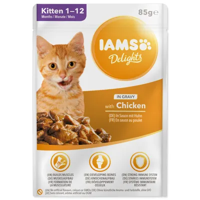 Obrázek produktu pro Iams Cat Kotě Kuře v omáčce kapsa 85g