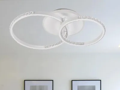 Productafbeelding van LED plafondlamp + afstandsbediening, 55W - J3302/W
