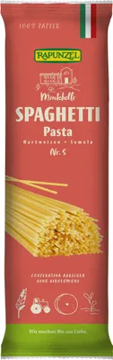 Produktbild von Rapunzel 217110, Spaghetti, Lange Nudeln, 500 g, 360 kcal, 1528 kJ, 1,8 g