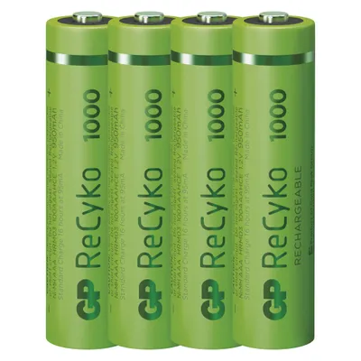 Obrázok produktu pre GP Batteries B21114, AAA, Nikel-Metal Hydrid (nimh), 1,2 V, 4 kusov, 950 mAh, Zelená