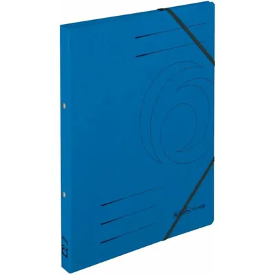 Image de Classeur à anneaux Herlitz easyorga A4 carton 2 anneaux bleu