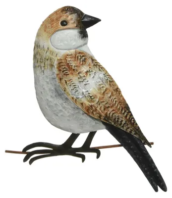 Produktbild von Decoris Gartendekoration Vogel - Sperling - Metall - 38 cm