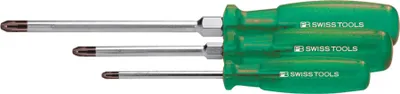 Produktbild von PB Swiss Tools Pozidriv-Schraubendreher-Satz, mit "Multicraft"-Kraftheft, 3-teilig