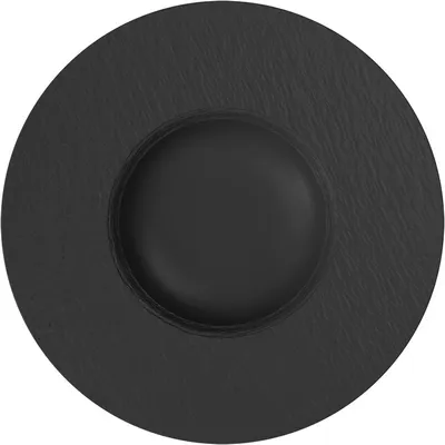 Produktbild von Villeroy & Boch Manufacture Rock, Pastateller, Rund, Porzellan, Schwarz, Manufacture Rock, 0,26 l