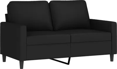 Produktbild von 2-Sitzer-Sofa Schwarz 120 cm Samt