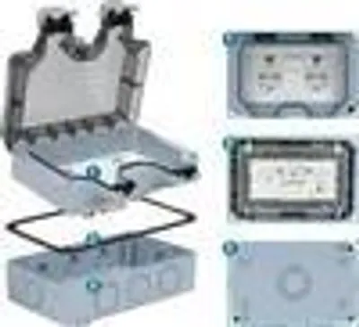 Produktbild von Außensteckdose IP66 Wandsteckdosen Gartensteckdose Wasserdichte Steckdose Outdoor Steckdose mit Schalter Aufputz