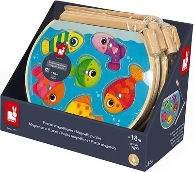 Produktbild von Janod Schnelles Fischpuzzle Mehrfarbig 6 Mehrfarbig 6
