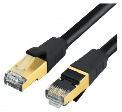 Obrázek produktu pro SFTP, patch kabel, RJ45-RJ45, kategorie 7, bezhalogenní (LSZH), 5 metrů, černý