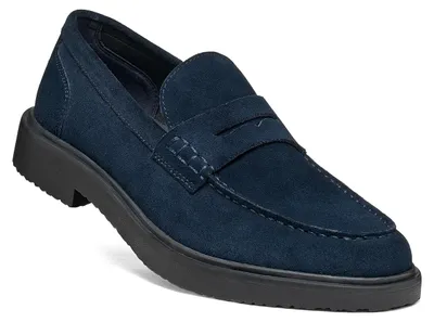 Produktbild von Geox MASSIMIANO Herren Leder Mokassin U66H9A 00022 C4002 Schuh dunkelblau , Schuhgröße:41 EU