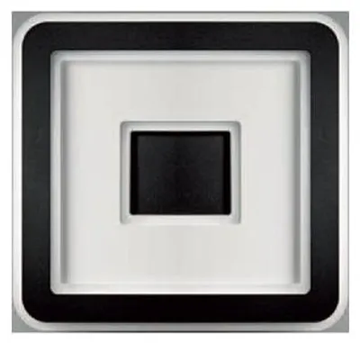 Image de Plafonnier contemporain Halò Métal Noir Led 46W
