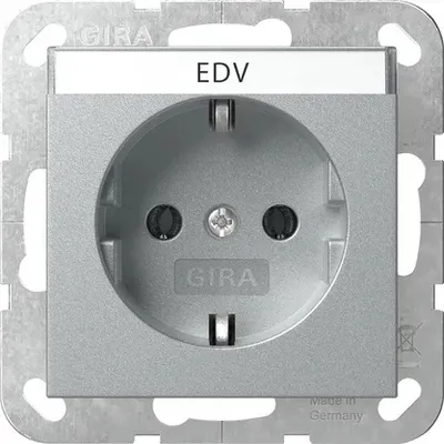 Produktbild von GIRA 445726 SCHUKO BSF System 55 F Alu (445726)