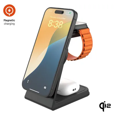 Zdjęcie produktu dla FIXED FIXMPOS-AL2-BK, Wewnętrzna, USB, Bezprzewodowe ładowanie, Czarny