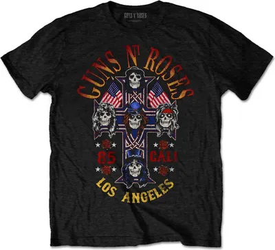Produktbild von Guns N Roses - "Cali´ ´85" T-Shirt für Herren/Damen Uni RO3824 (M) (Schwarz)