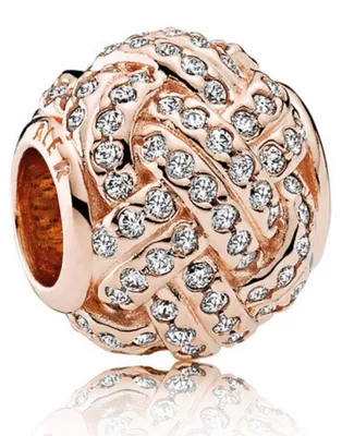 Produktbild von Pandora Charm Funkelnder Liebesknoten 14k Rosé Vergoldet 781537CZ