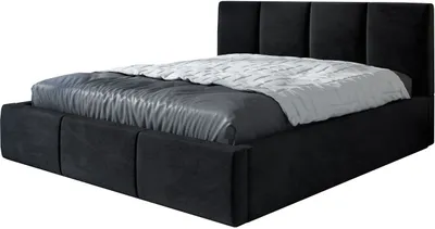 Produktbild von Polsterbett ORINO -OM 180 x 200 mit Bettkasten. Farbe: Schwarz