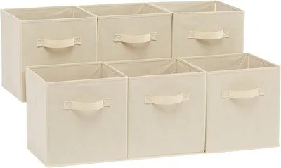 Zdjęcie produktu dla Kostki do przechowywania z uchwytem – zestaw 6 sztuk – 25 x 25 x 25 cm – organizer na zabawki