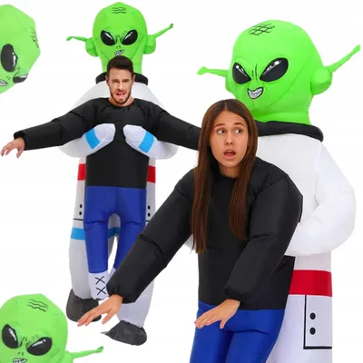 Produktbild von Hopki Aufblasbares Alien UFO Kostüm für Halloween