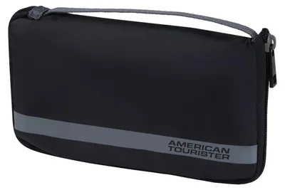 Image de American Tourister pull-over accessoires de voyage Foldable Luggage Cover Black / Grey noir